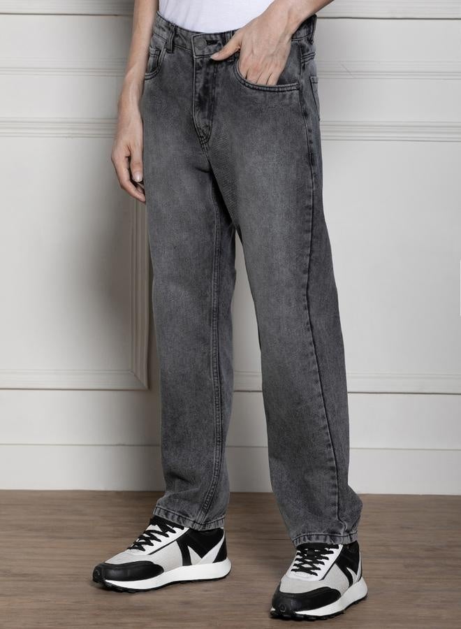 Men’s Light Grey Relaxed Fit Jeans