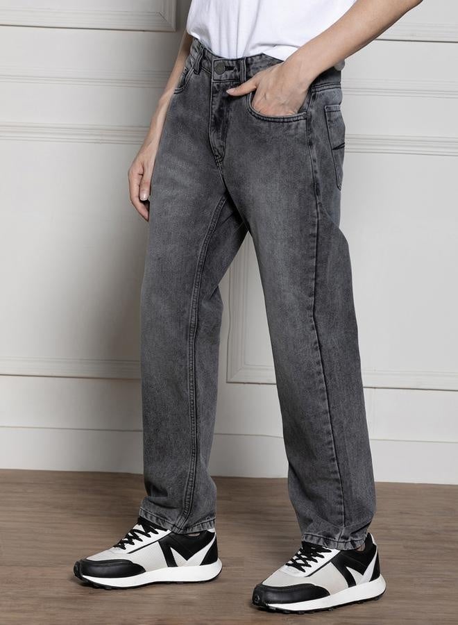 Men’s Light Grey Relaxed Fit Jeans