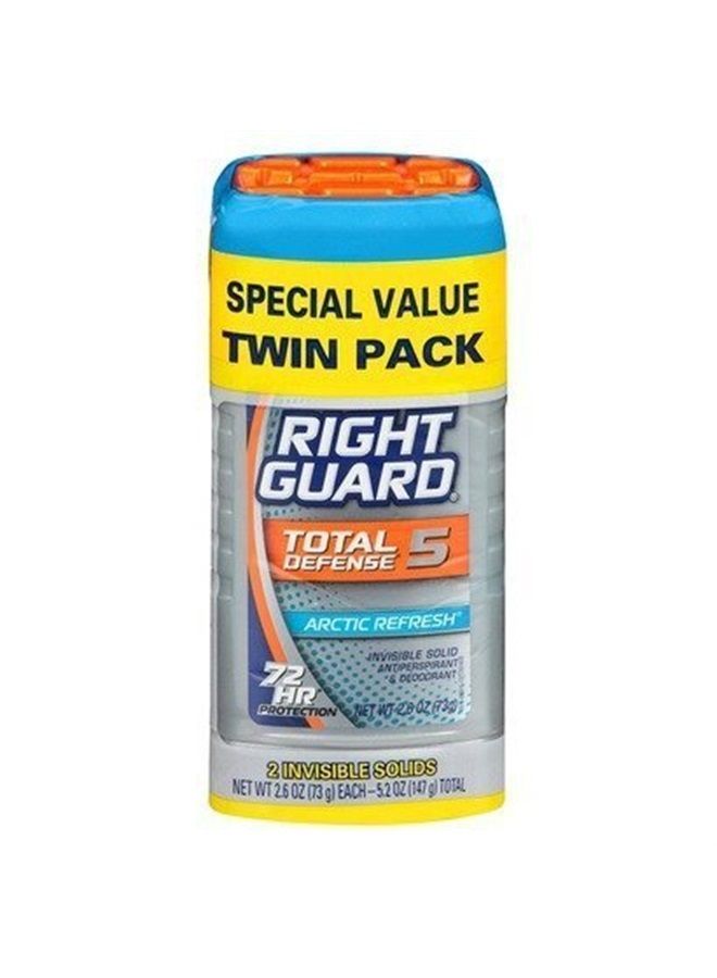 Xtreme Defense 5, Arctic Refresh Antiperspirant Solid, 2.6 Ounces each, Twin Pack