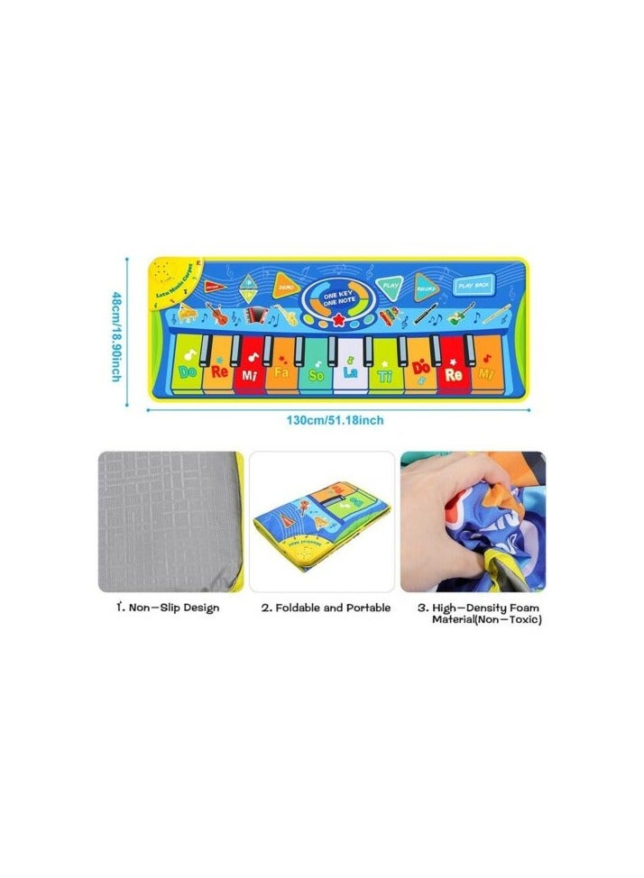 Piano Musical Mat Keyboard Playmats Kids Musical Piano Mats Musical Instrument Sounds L