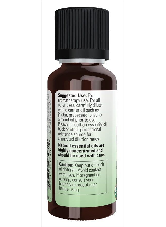 Essential Oils, Organic Spearmint Oil, Stimulating Aromatherapy Scent, Steam Distilled, 100% Pure, Vegan, Child Resistant Cap, 1-Ounce