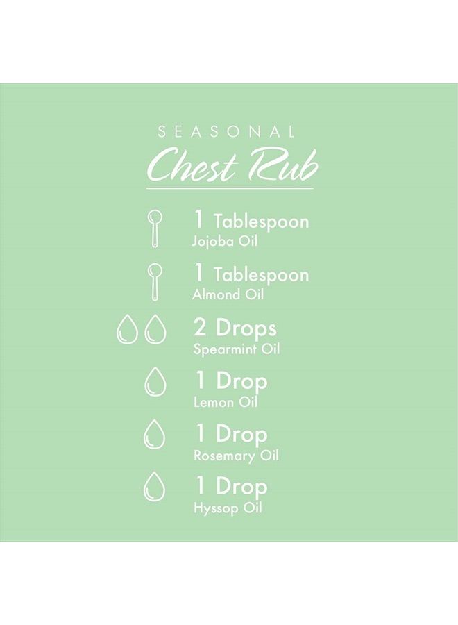 Essential Oils, Organic Spearmint Oil, Stimulating Aromatherapy Scent, Steam Distilled, 100% Pure, Vegan, Child Resistant Cap, 1-Ounce