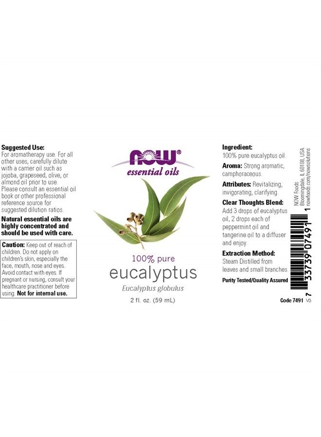 Eucalyptus Essential Oil, 2 Fl Oz (1 Count)