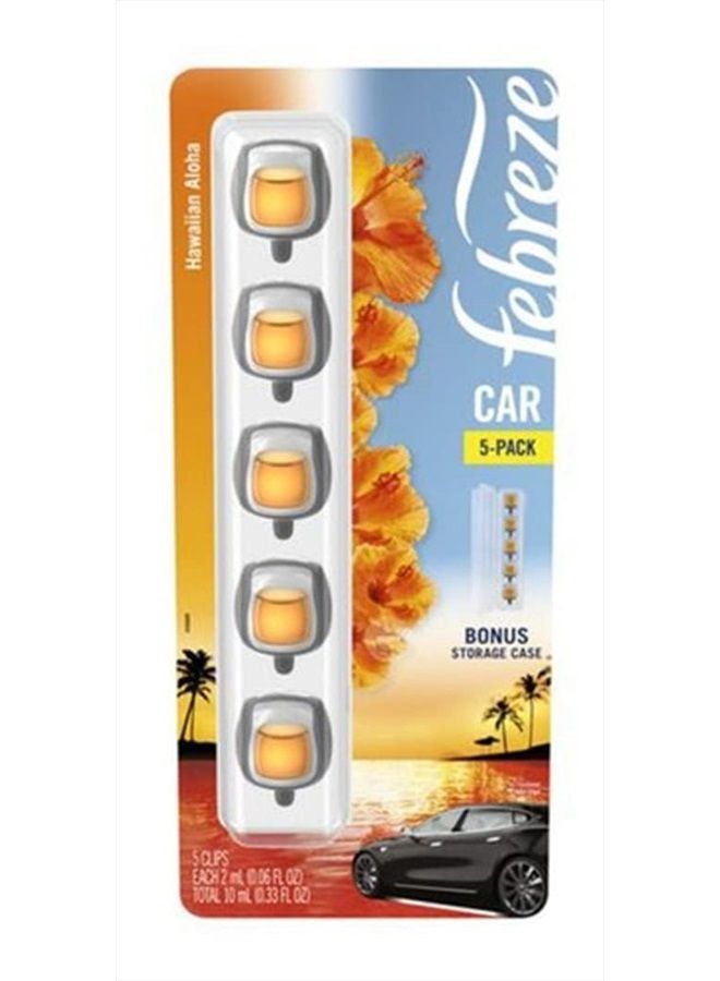 Car Hawaiian Aloha 5 pack with Bonus Storage Case