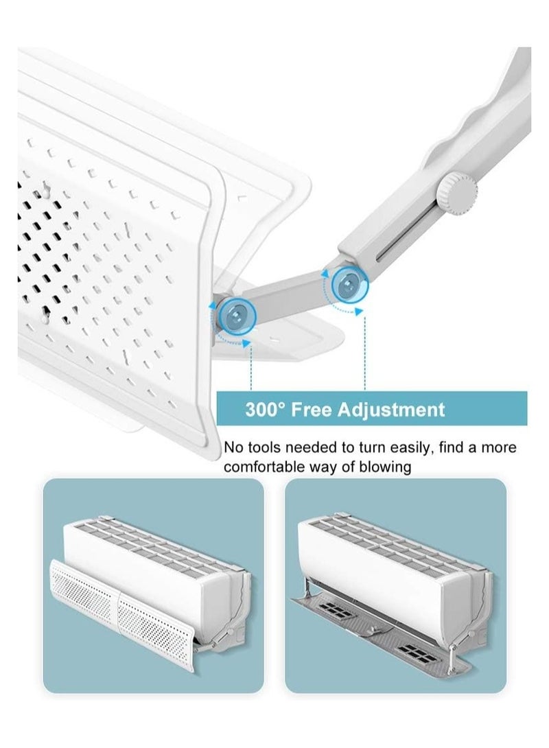 Adjustable Wall-Mounted Air Conditioner Wind Deflector for Home and Bedroom – Anti-Direct Wind Shield and Airflow Control Baffle