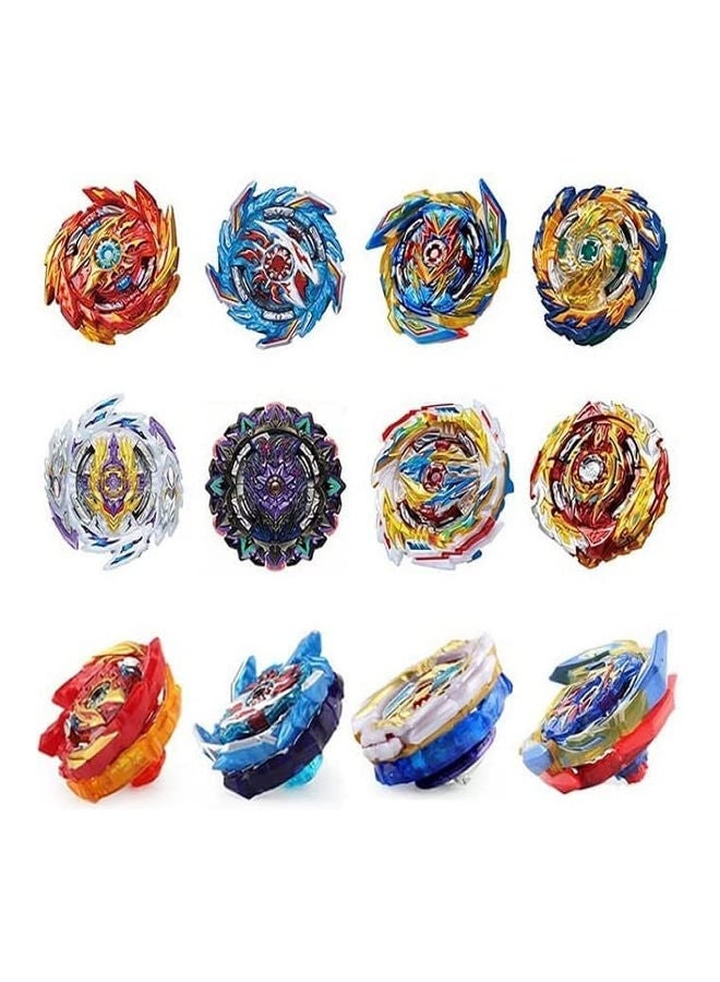 8 Piece Beyblade Burst Set With Launcher And Storage Box