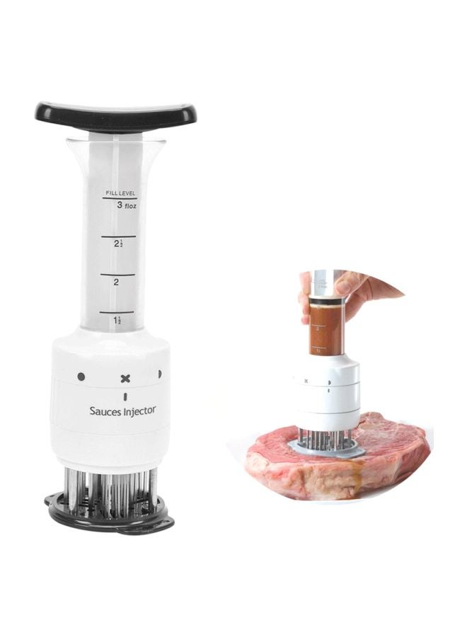 2-In-1 Meat Tenderizer White/Black 23.5x9.5x7.5cm