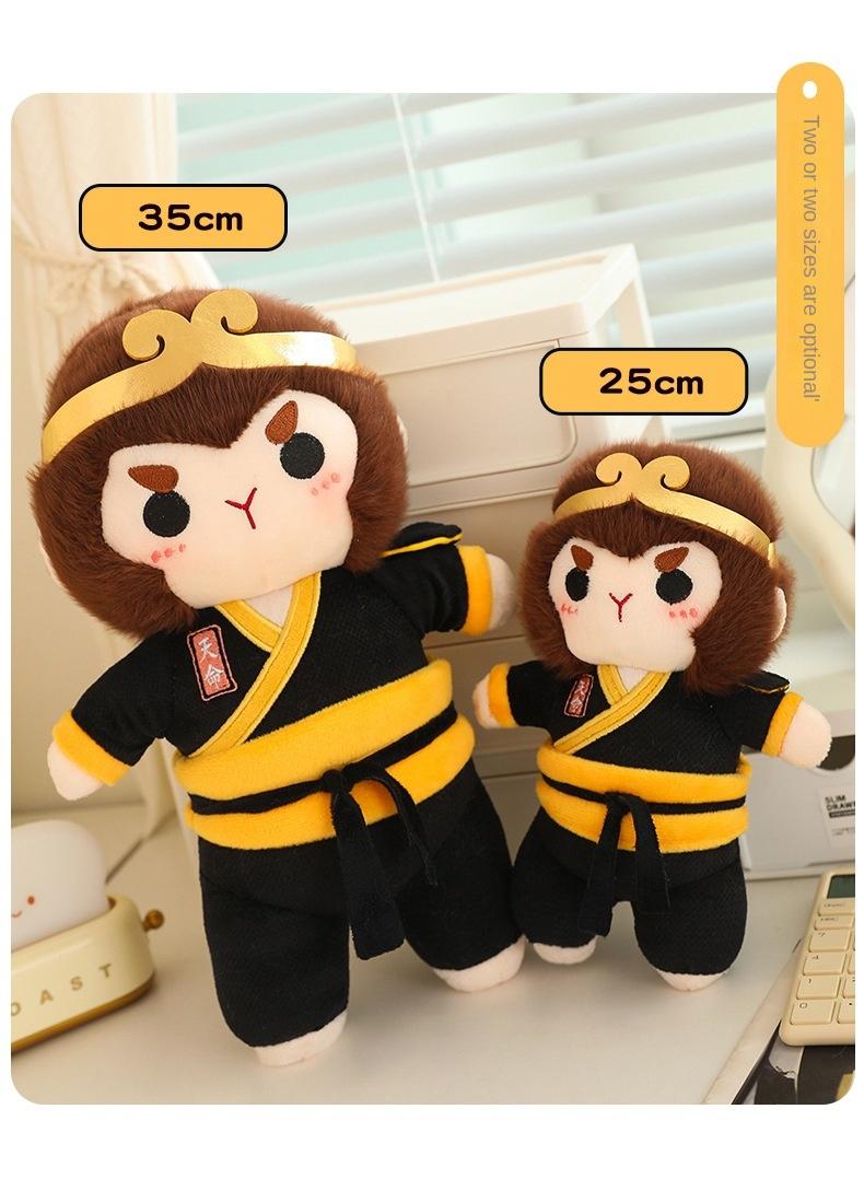 Wu Kong Plush for Black Myth Stuffed Peripherals Monkey King Doll Cute Monkey Animals Stuffed Toy for Gaming Fans Boys Girls