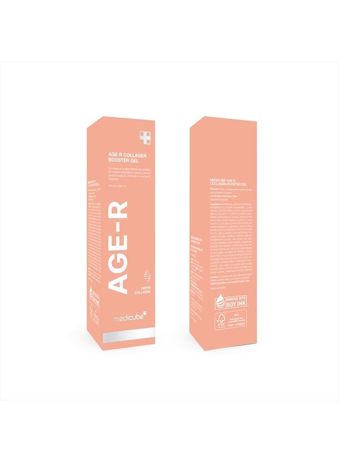 Age-R Collagen Booster Gel Serum for Skin Care Devices - Filled With Collagen Radiance Capsules - Visible Skin Elasticity and Moisturizing Care - Hypoallergenic Korean Skin Care