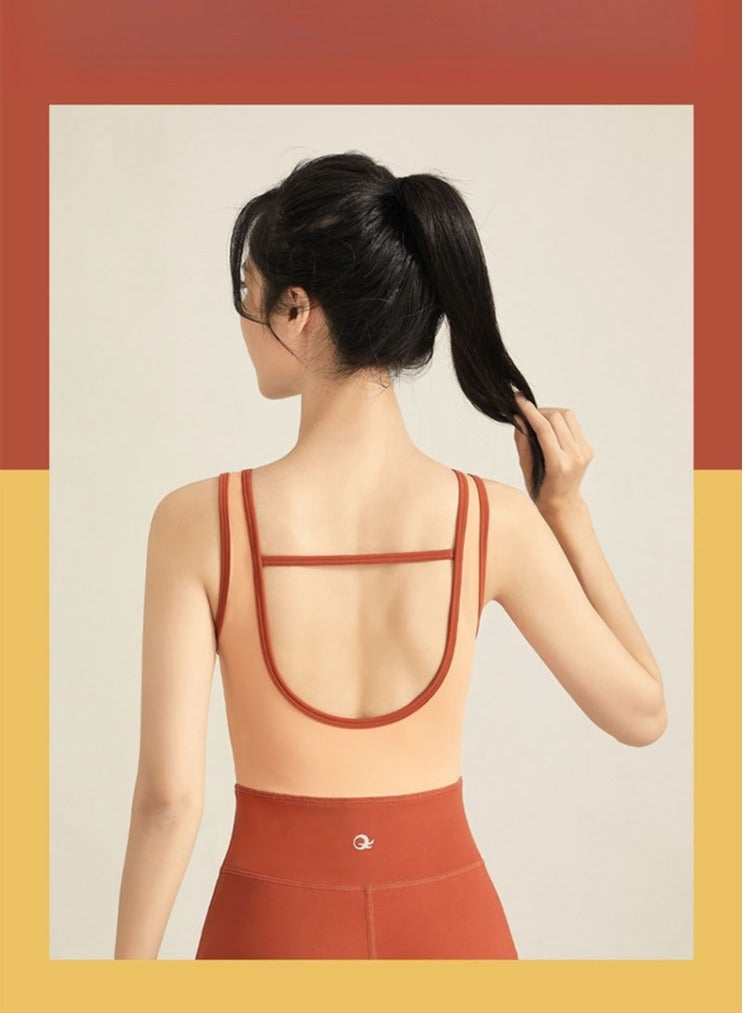 Women's Fitness Fitness Tight, Breathable and Beautiful Back One piece Micro La Yoga Clothing