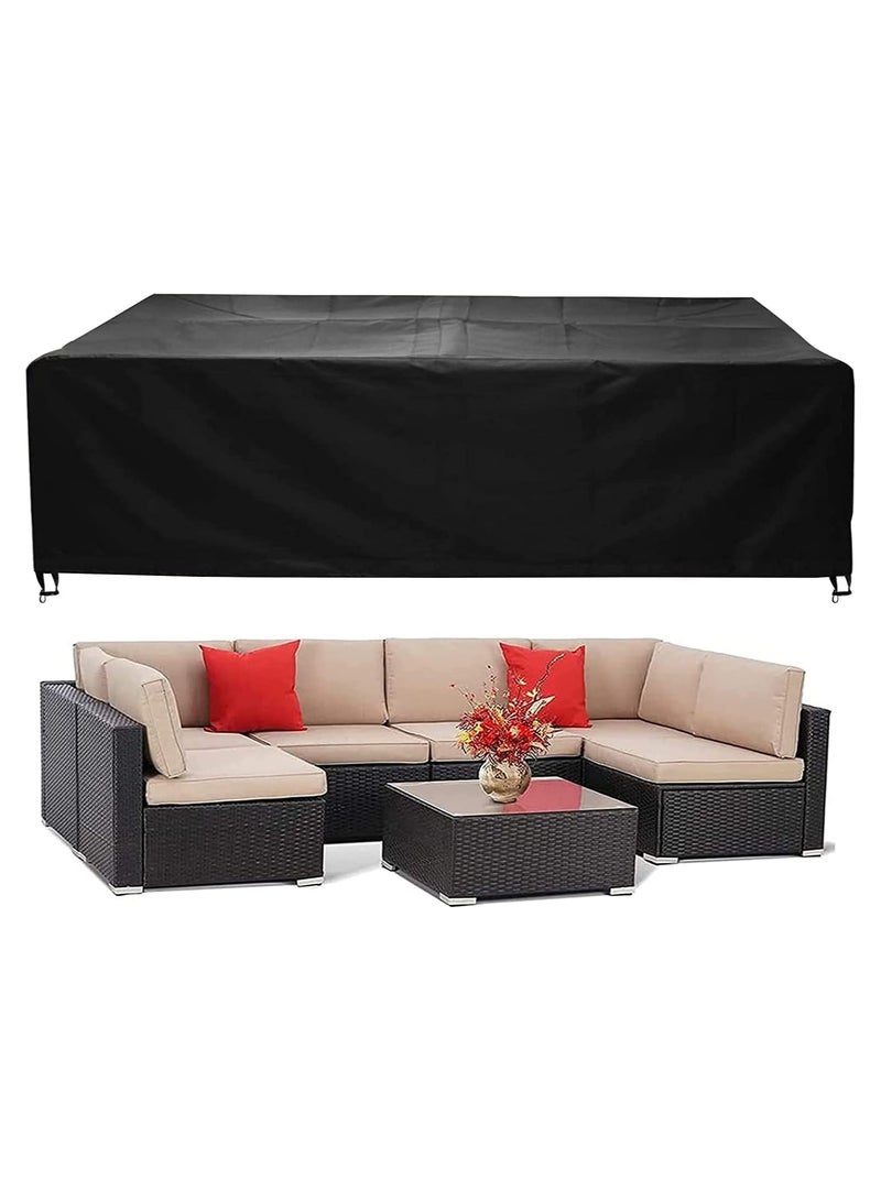 TOPIFY Waterproof Garden Patio Furniture Cover Set,(325 x208 x58) 210D Heavy Duty Oxford Fabric UV Resistant Protection for Rectangle Sofa Outdoor