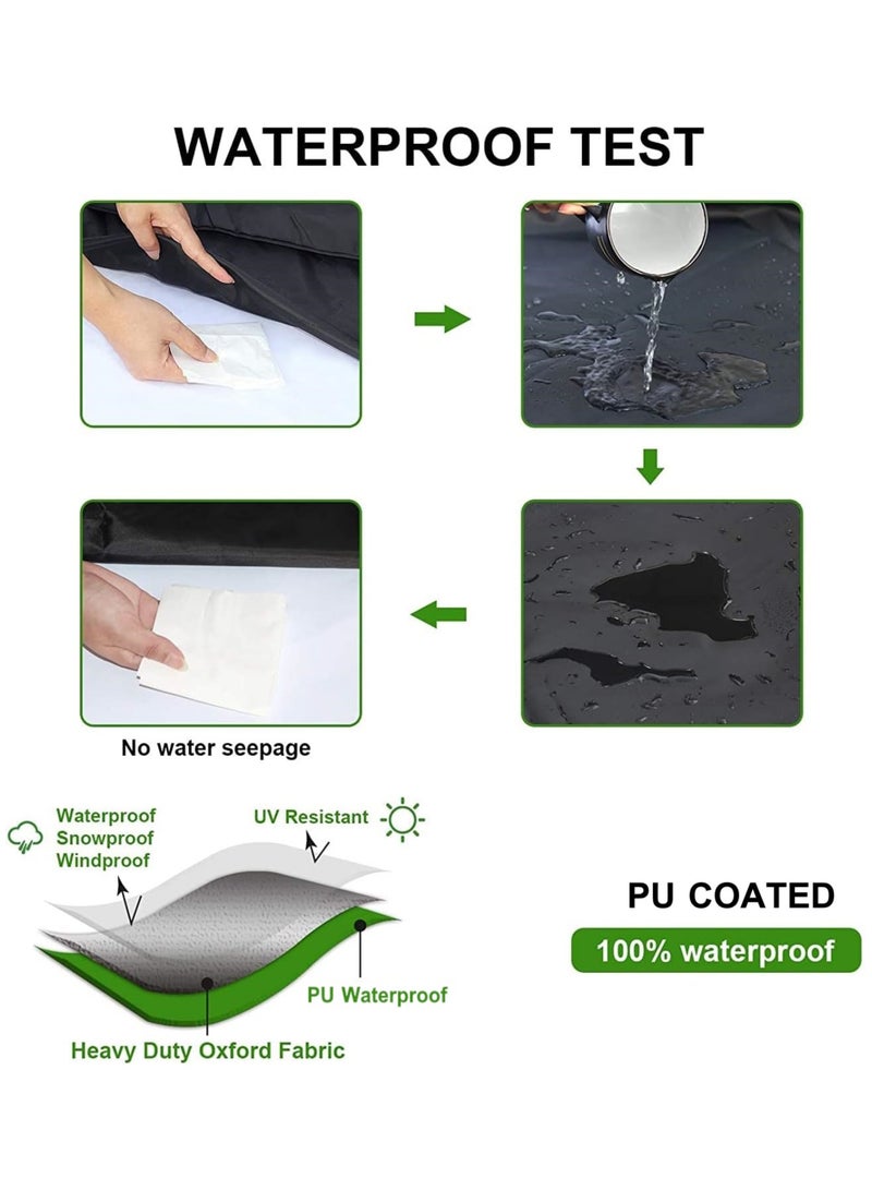 TOPIFY Waterproof Garden Patio Furniture Cover Set,(315 x160 x74) 210D Heavy Duty Oxford Fabric UV Resistant Protection for Rectangle Sofa Outdoor
