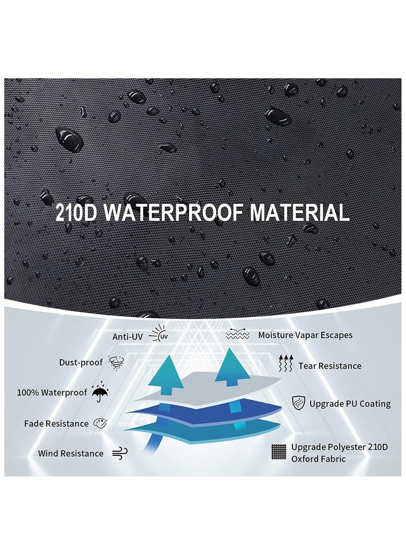 TOPIFY Waterproof Garden Patio Furniture Cover Set,(315 x160 x74) 210D Heavy Duty Oxford Fabric UV Resistant Protection for Rectangle Sofa Outdoor