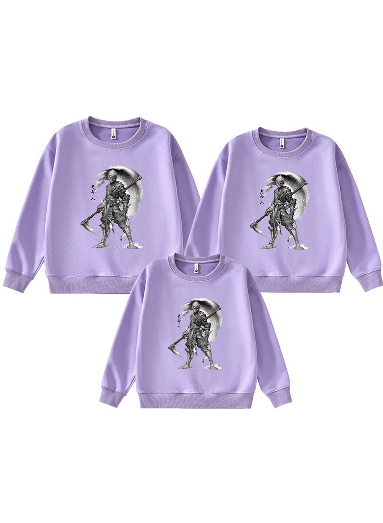 Black Myth Wukong Printed Parent Child Hoodie