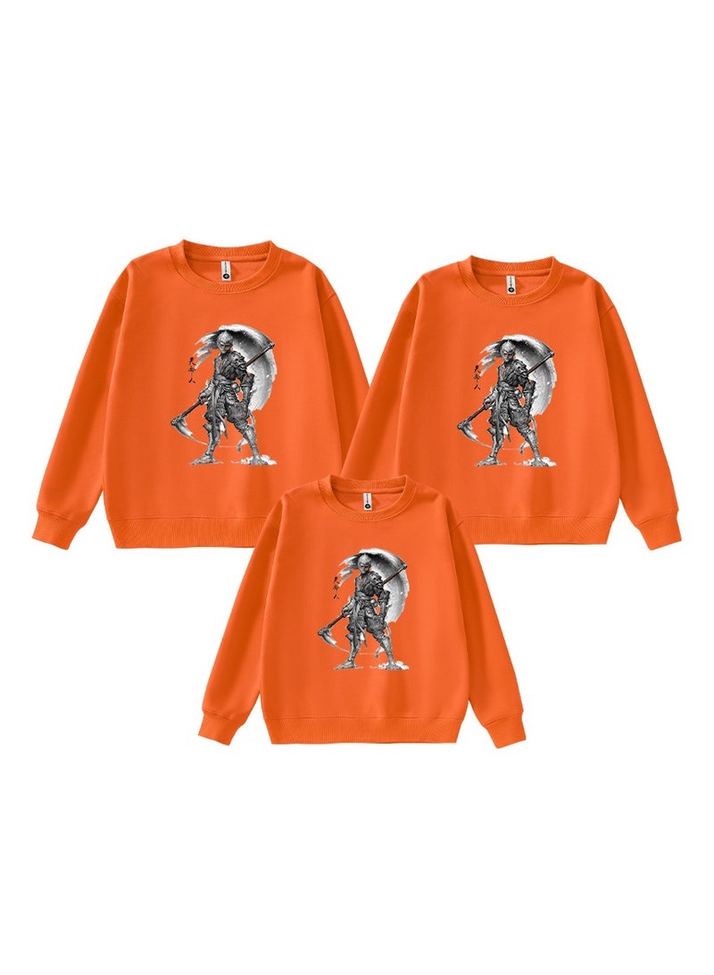 Black Myth Wukong Printed Parent Child Hoodie