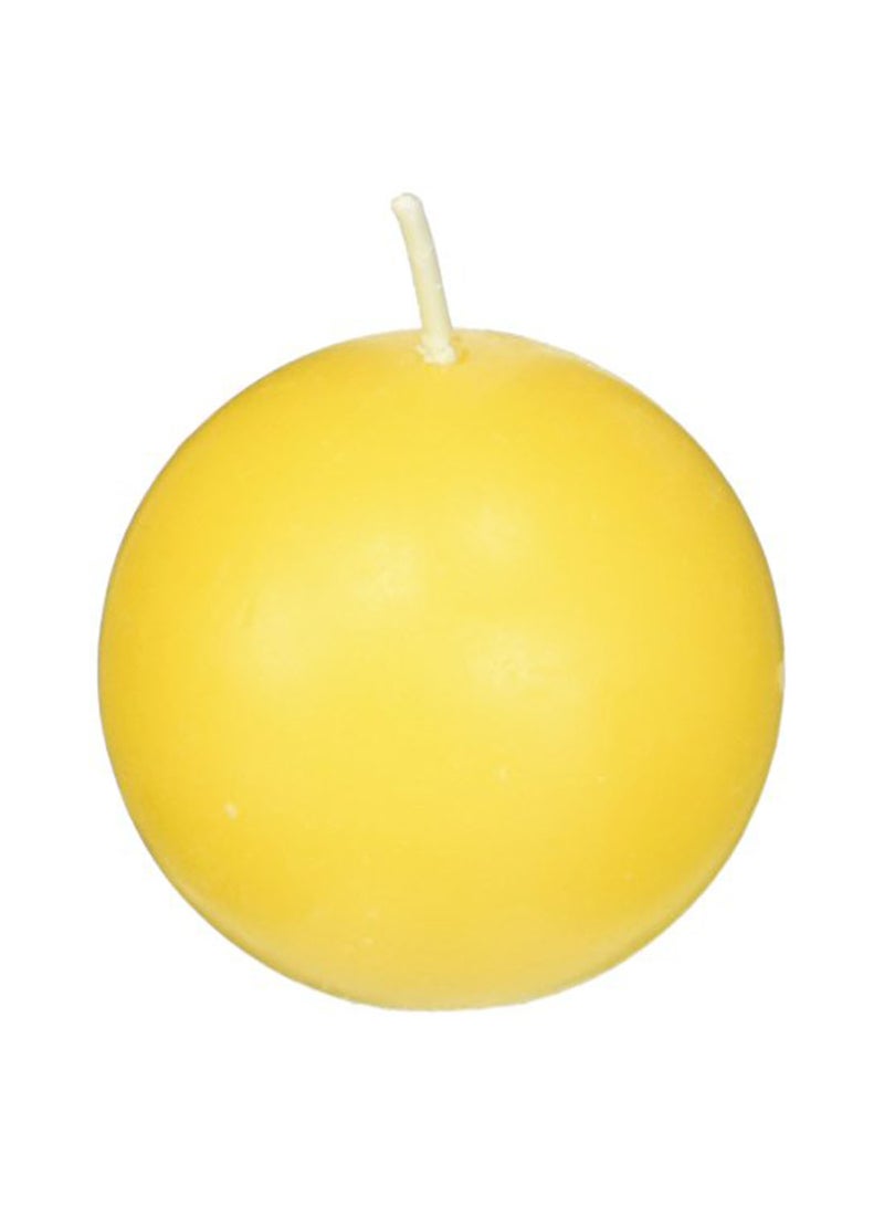 12-Piece Ball Scented Candle Yellow Citronella 2inch