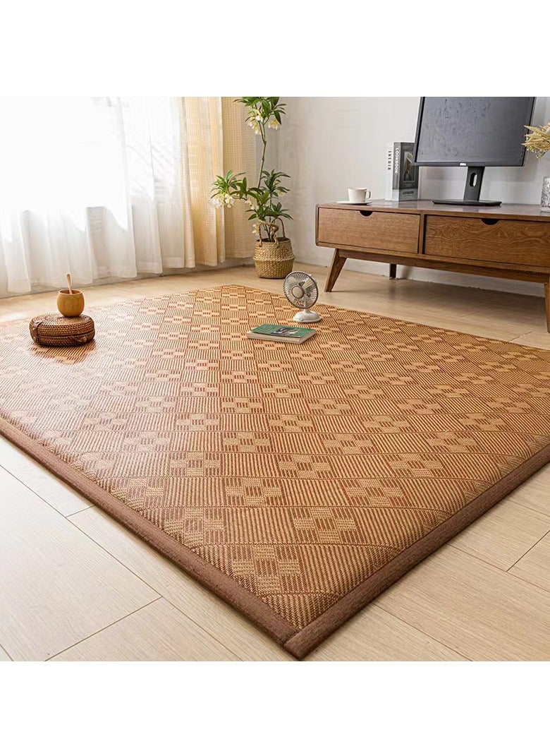 COOLBABY Floor Bamboo Sleeping Mat Cooling Mat Mattress Suitable for Home School Dormitory, Double sided (120 * 200)