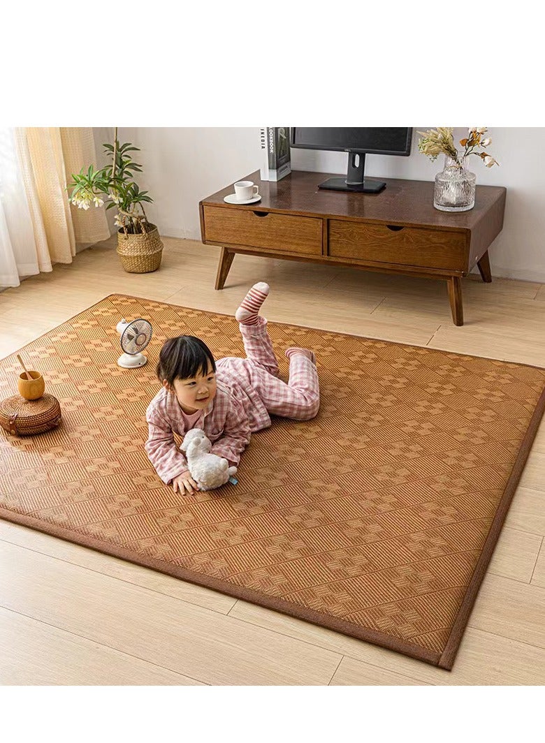 COOLBABY Floor Bamboo Sleeping Mat Cooling Mat Mattress Suitable for Home School Dormitory, Double sided (120 * 200)