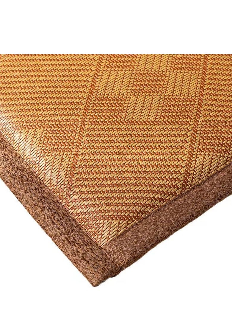 COOLBABY Floor Bamboo Sleeping Mat Cooling Mat Mattress Suitable for Home School Dormitory, Double sided (120 * 200)