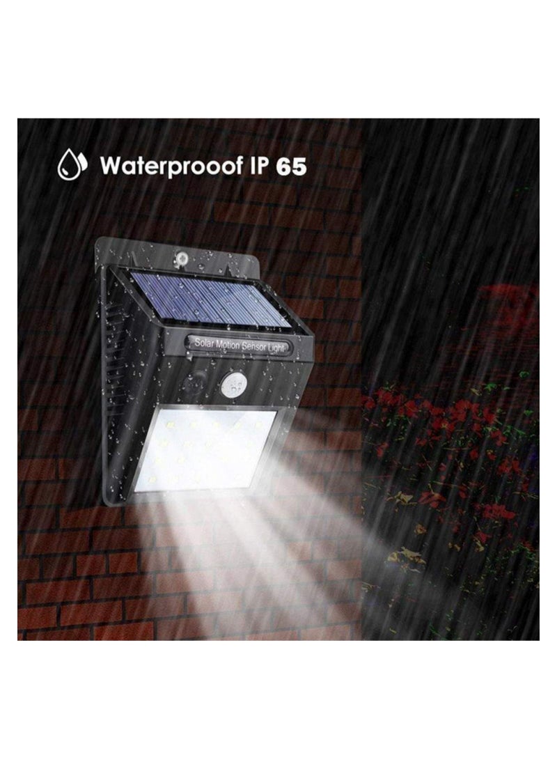 【4 pack】 35 LED Solar Lights Outdoor Waterproof Solar Motion Sensor Light Wireless Lights Outside Wall Lamp for Driveway Patio Garden Path