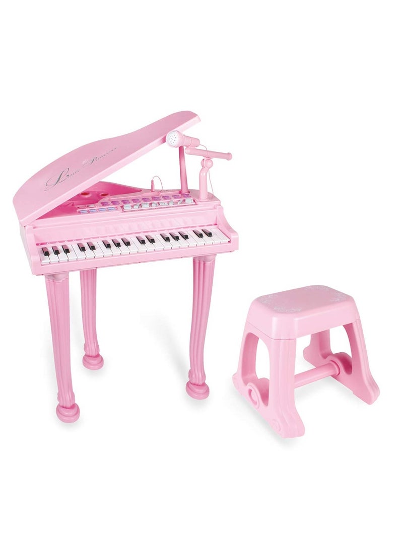 Little Princess Piano With Bench And Microphone 650X430X140 Millimeter