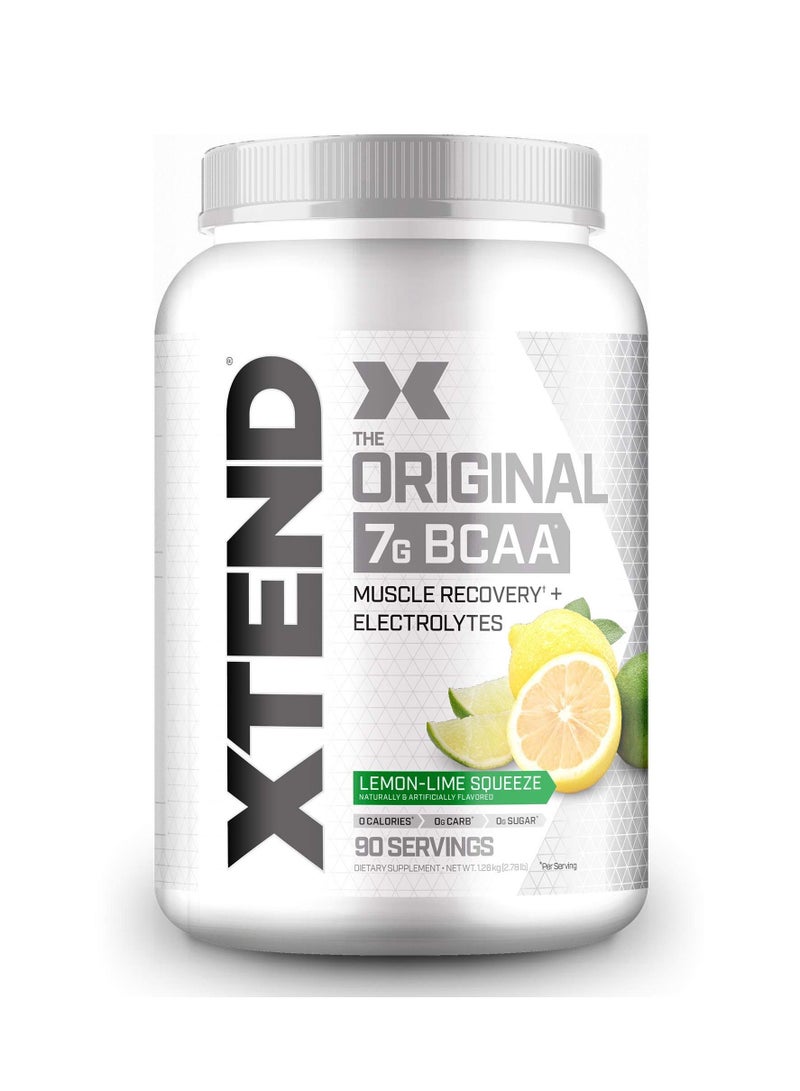 Xtend The Original 7G BCAA Muscle Recovery + Electrolytes, Lemon-Lime Squeeze Flavor - 90 Servings