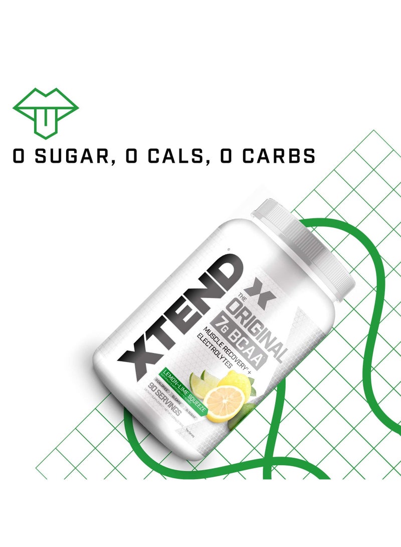 Xtend The Original 7G BCAA Muscle Recovery + Electrolytes, Lemon-Lime Squeeze Flavor - 90 Servings