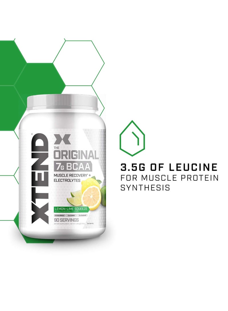 Xtend The Original 7G BCAA Muscle Recovery + Electrolytes, Lemon-Lime Squeeze Flavor - 90 Servings