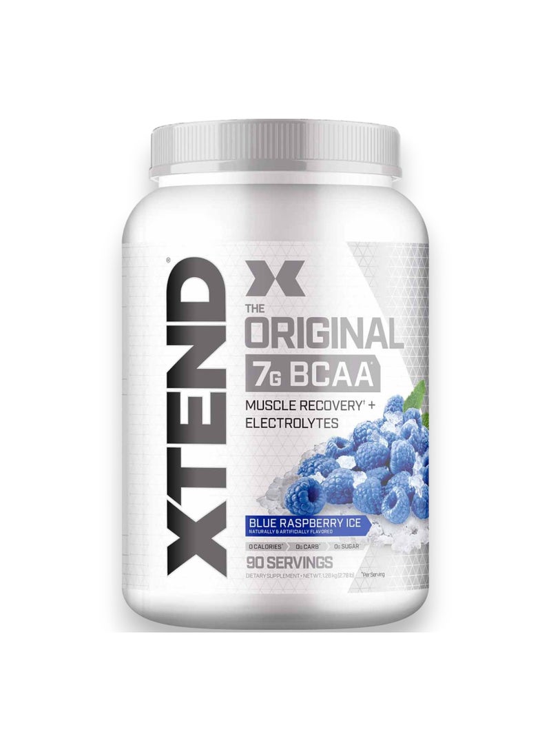 Xtend The Original 7G BCAA Muscle Recovery + Electrolytes, Blue Raspberry Ice Flavour- 90 Servings