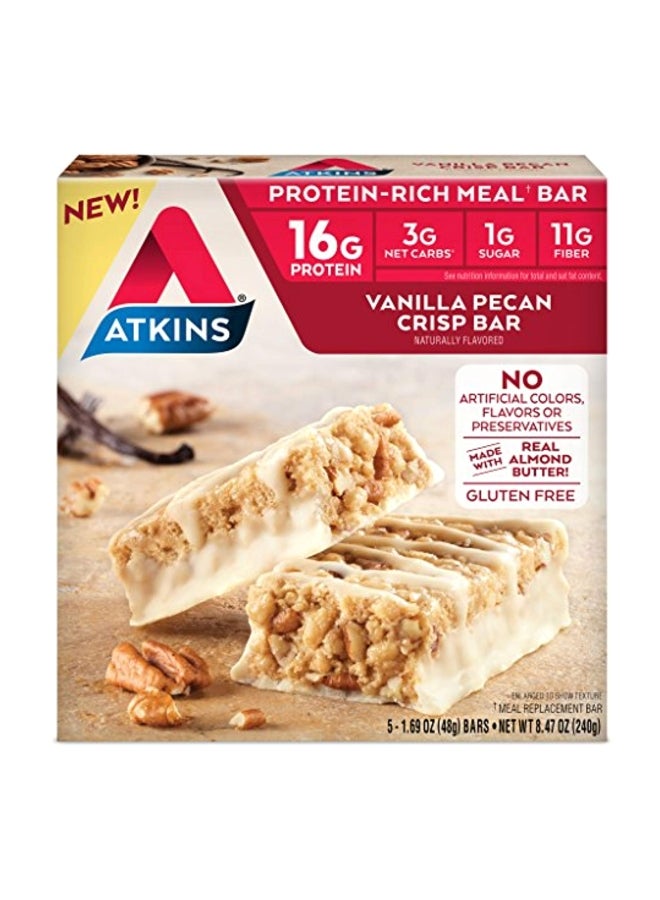 5-Piece Vanilla Pecan Crisp Bar