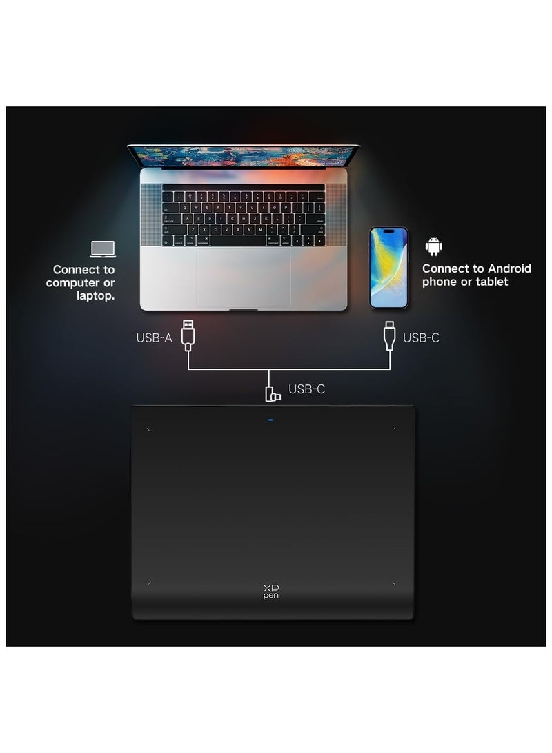 Deco Pro MW (Gen 2) Graphic Drawing Tablet Bluetooth with Shortcut Remote Battery-Free Stylus Supports 16K Pressure (9