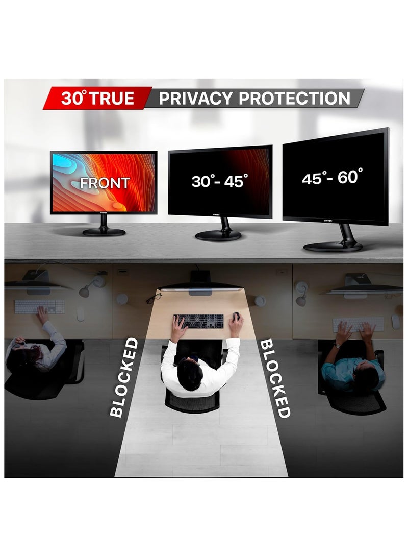 VINTEZ 27 Inch Computer Privacy Screen Filter for Widescreen Computer Monitor - Anti-Glare - Anti-Scratch Screen Protector Film for Data Confidentiality - 16:9 Aspect Ratio