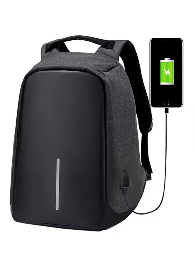 Multifunction USB Anti-Theft Backpack 0.62kg Black