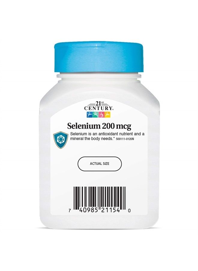 Selenium 200 Mcg Capsules, 60 Count (Pack of 2)