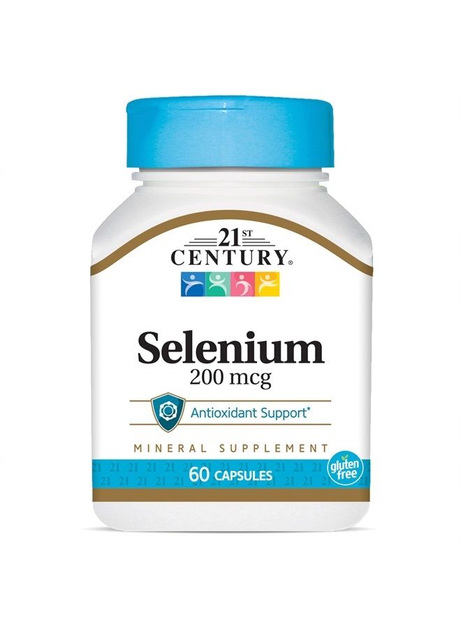 Selenium 200 Mcg Capsules, 60 Count (Pack of 2)