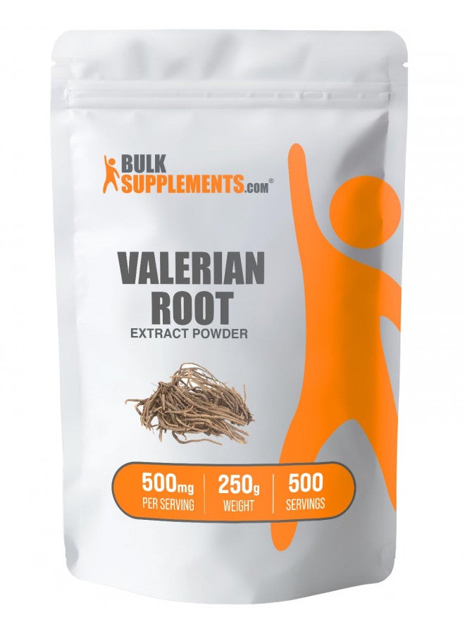 Bulksupplements.Com Valerian Root Extract Powder   Valerian Root Powder, Valerian Extract   For Overall Well Being, Gluten Free, 500Mg Per Serving, 250G (8.8 Oz), Pack of1