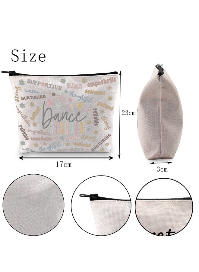 Dance Instructors Gift Dance Teacher Cosmetic Bag Dancing School Gifts Dance Team Gifts (Dance Teacher Cosmetic Bag)