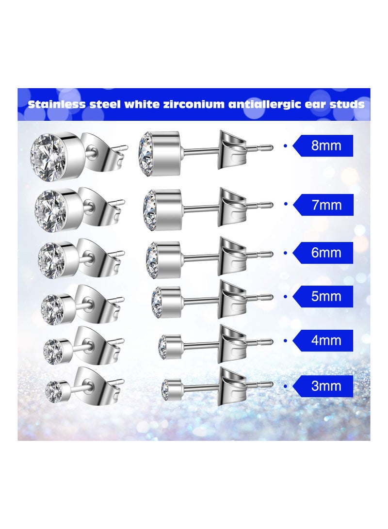 Stainless Steel Ear Piercing Kit with 55 Pairs of Stud Earrings for Safe and Easy Body Piercing