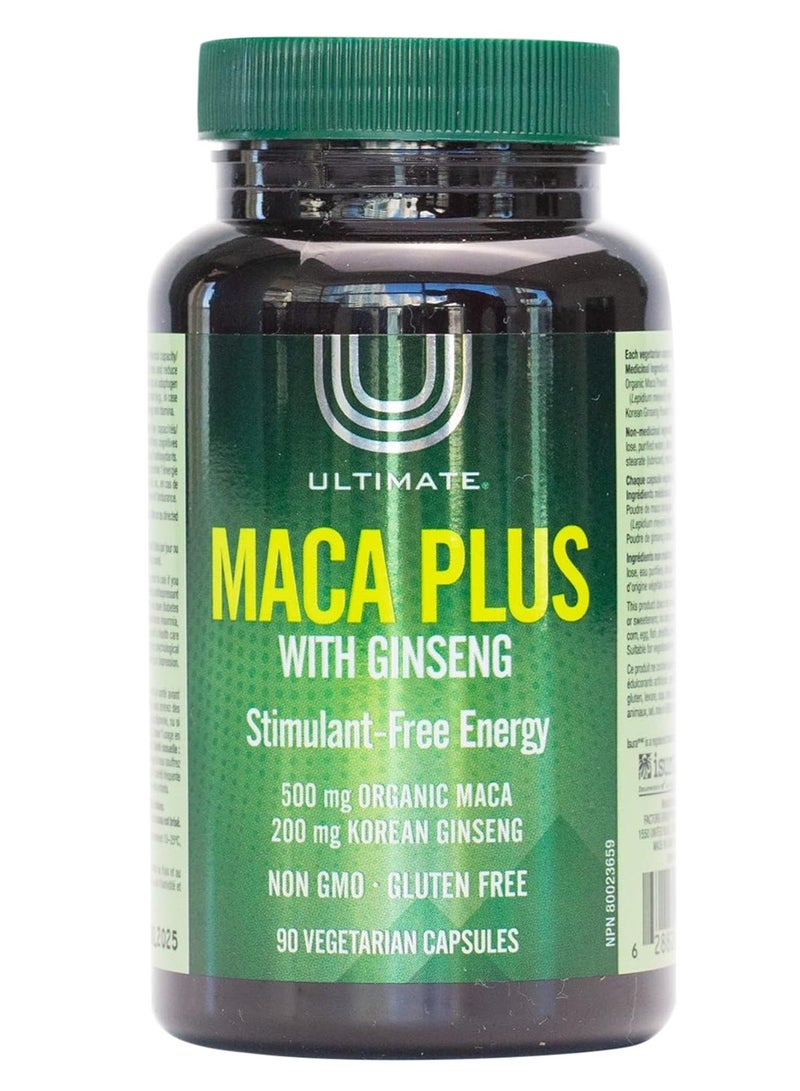 Maca Plus With Ginseng 90 Vegetarian Capsules