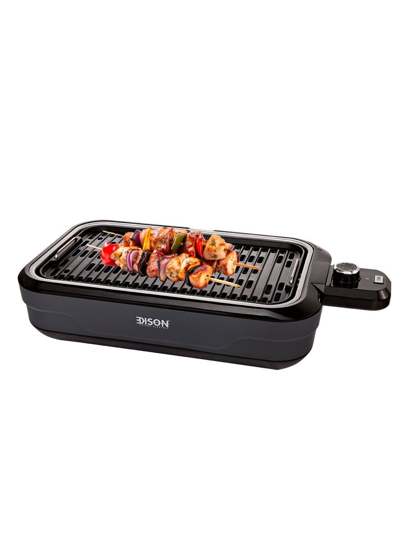 Electric Grill Grey Smokeless 1800W