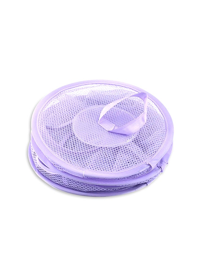 3 Layer Hanging Cloth Storage Basket Purple