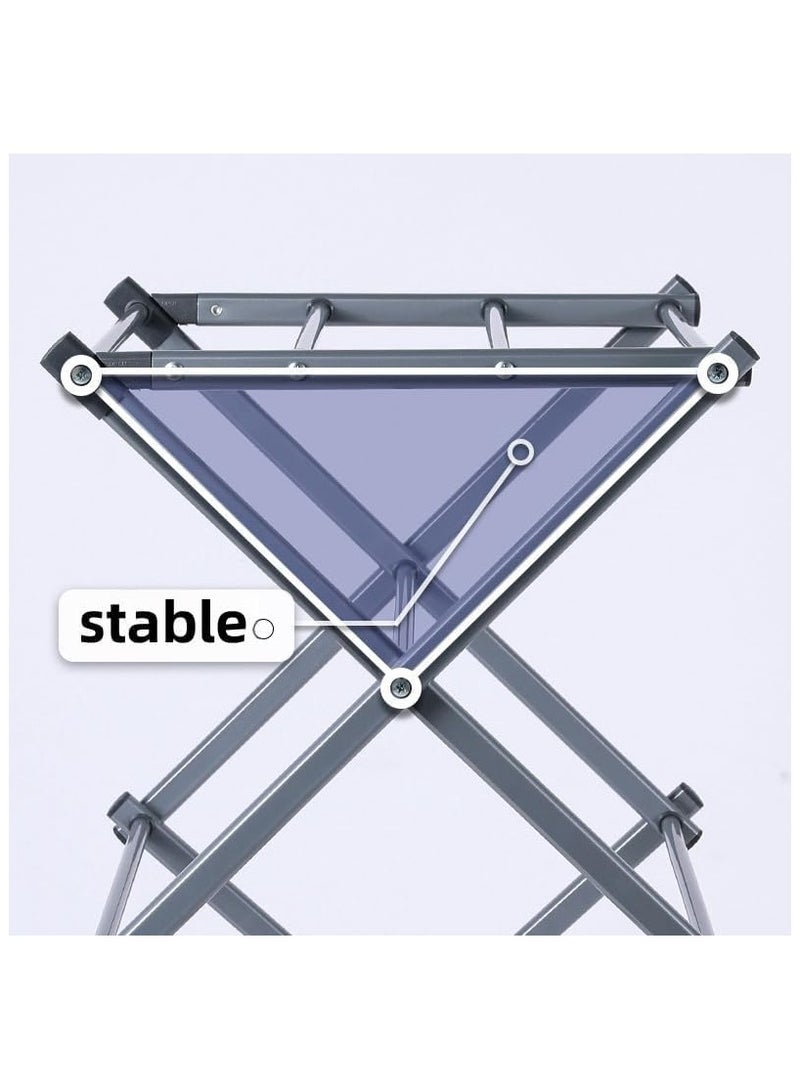3 Tier Foldable Laundry Rack - Space-Saving Air Drying Solution