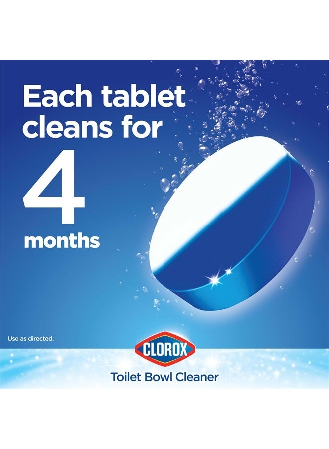Ultra Clean Toilet Tablets Bleach & Blue, Rain Clean, 4 Ct (Package May Vary)