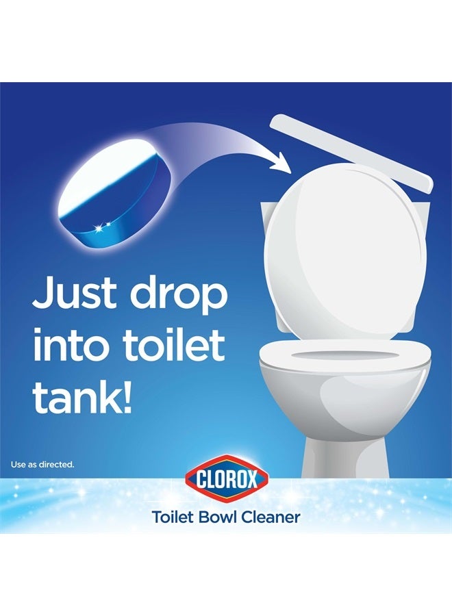 Ultra Clean Toilet Tablets Bleach & Blue, Rain Clean, 4 Ct (Package May Vary)