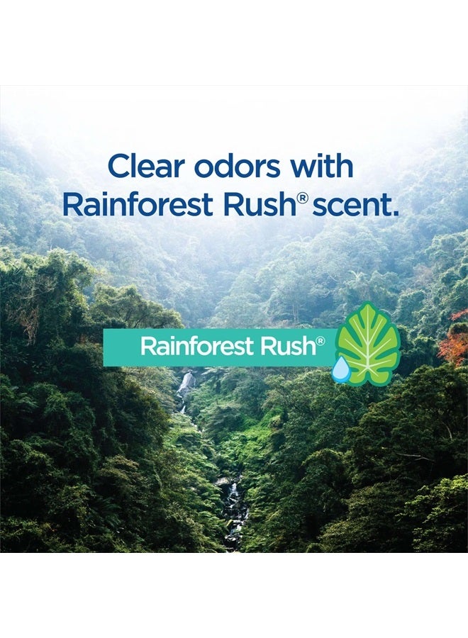 ToiletWand, Disinfecting Wand Refill Heads - Rainforest Rush, 10 Count (Package May Vary)
