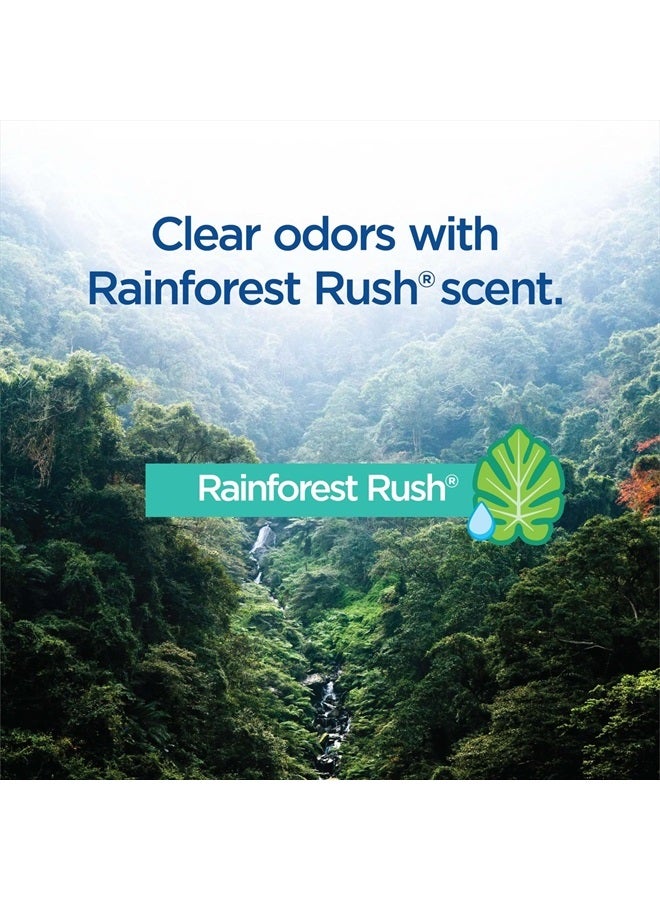 ToiletWand, Disinfecting Wand Refill Heads - Rainforest Rush, 10 Count (Package May Vary)