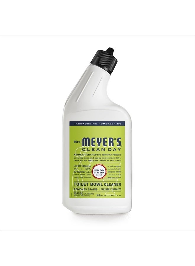 Liquid Toilet Bowl Cleaner, Stain Removing, Lemon Verbena, 24 oz
