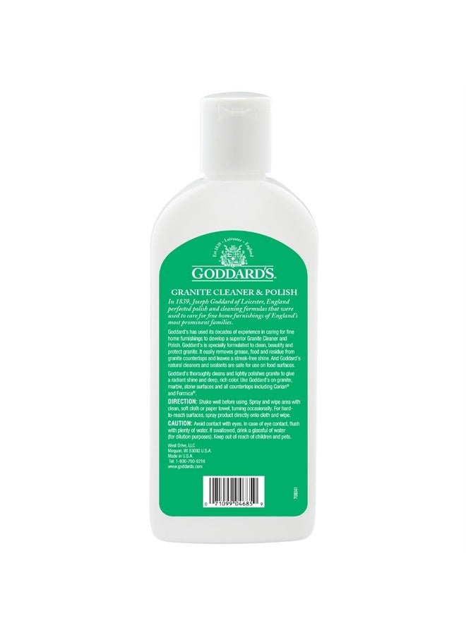 Marble & Granite Polish Carnauba Wax Countertop Cleaner for Scratches & Stains on Kitchen Island, Stone Surfaces, Sealer & Protectant, 8 oz