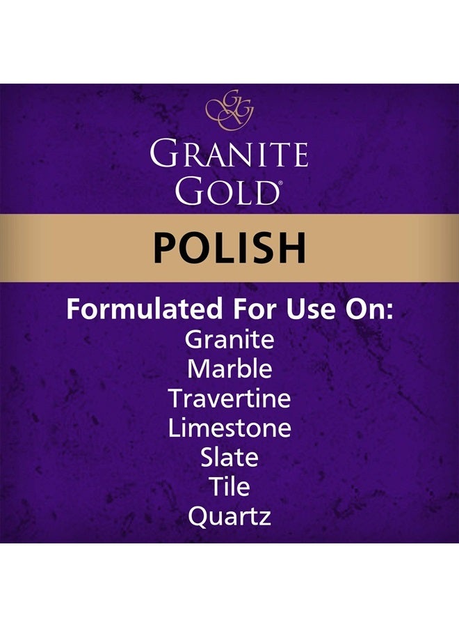 Polish Spray, Streak-Free Shine for Granite, Quartz, Marble, Travertine, Natural Stone Countertops, 24 Fl Oz (Pack of 1)