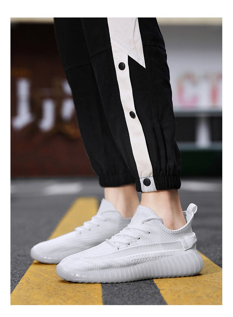 Breathable Sneakers Fly Woven Coconut Casual Shoes Men's And Women's Couple Shoes